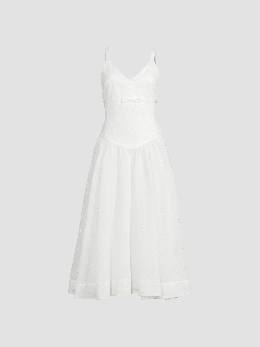 Likely Women's Breena Bow Fit-&-Flare Cocktail Dress - White - Size 10