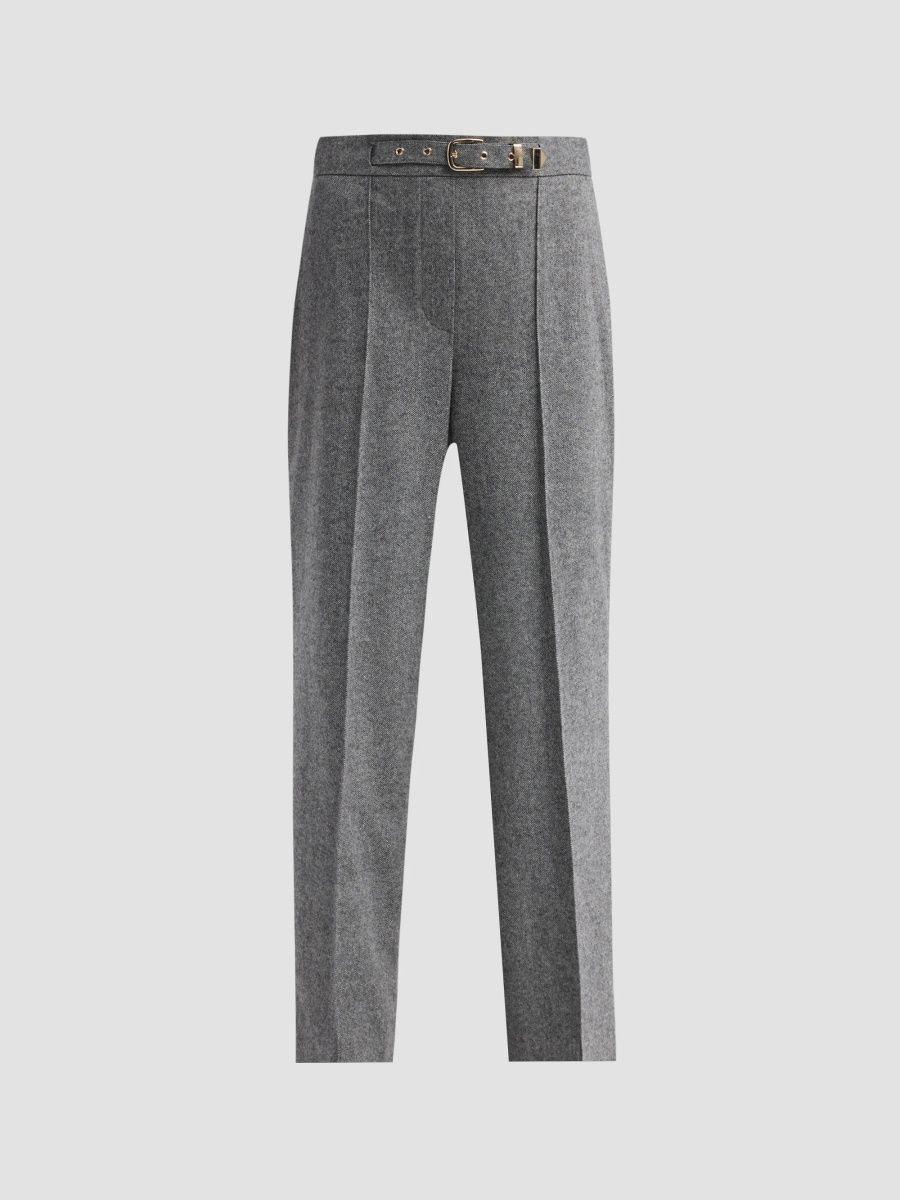Elie Tahari Women's August The Brenda Pants - Heathered Grey - Size 16