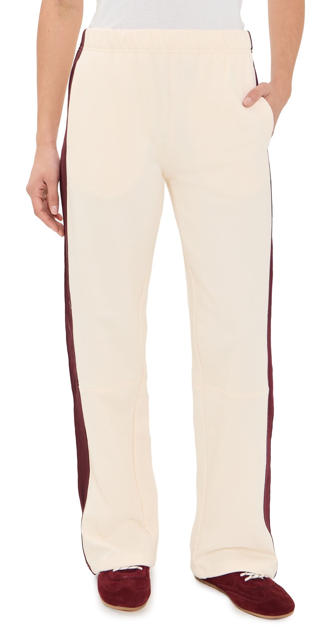 rag & bone The Everyday Terry Seamed Track Pants Dkredmt XXS