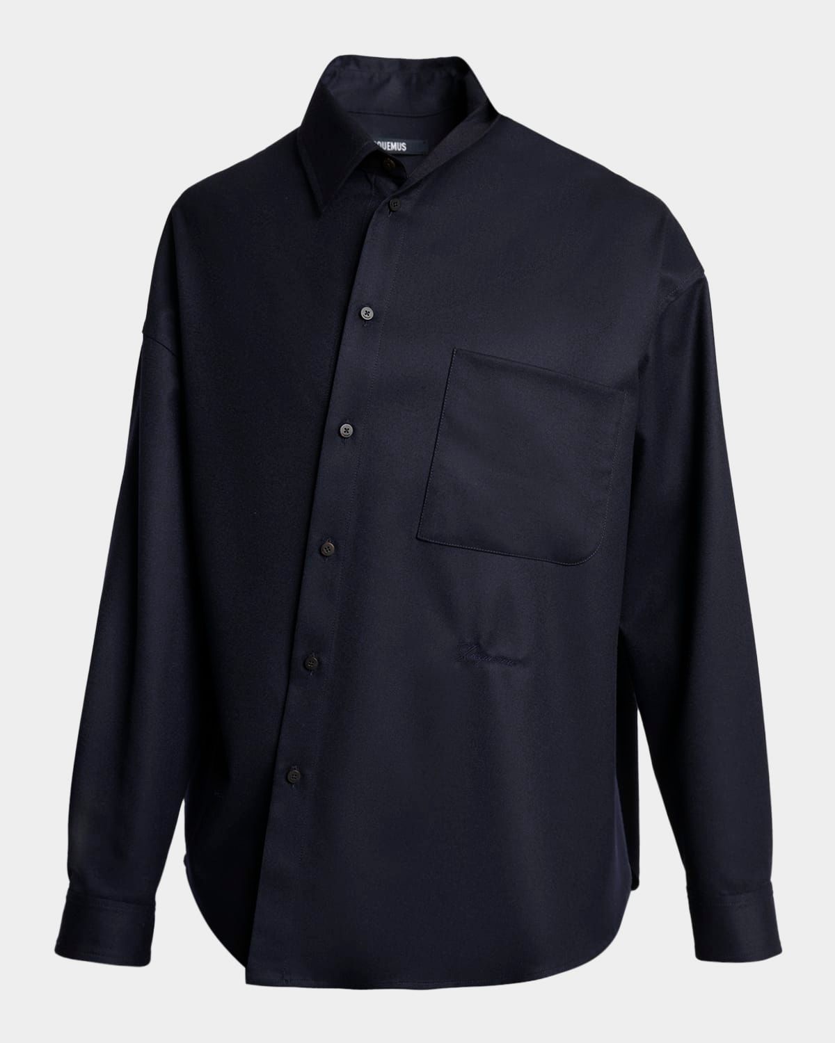 Men & apos;s The Cuadro Asymmetric Wool Pocket Button-Down Shirt