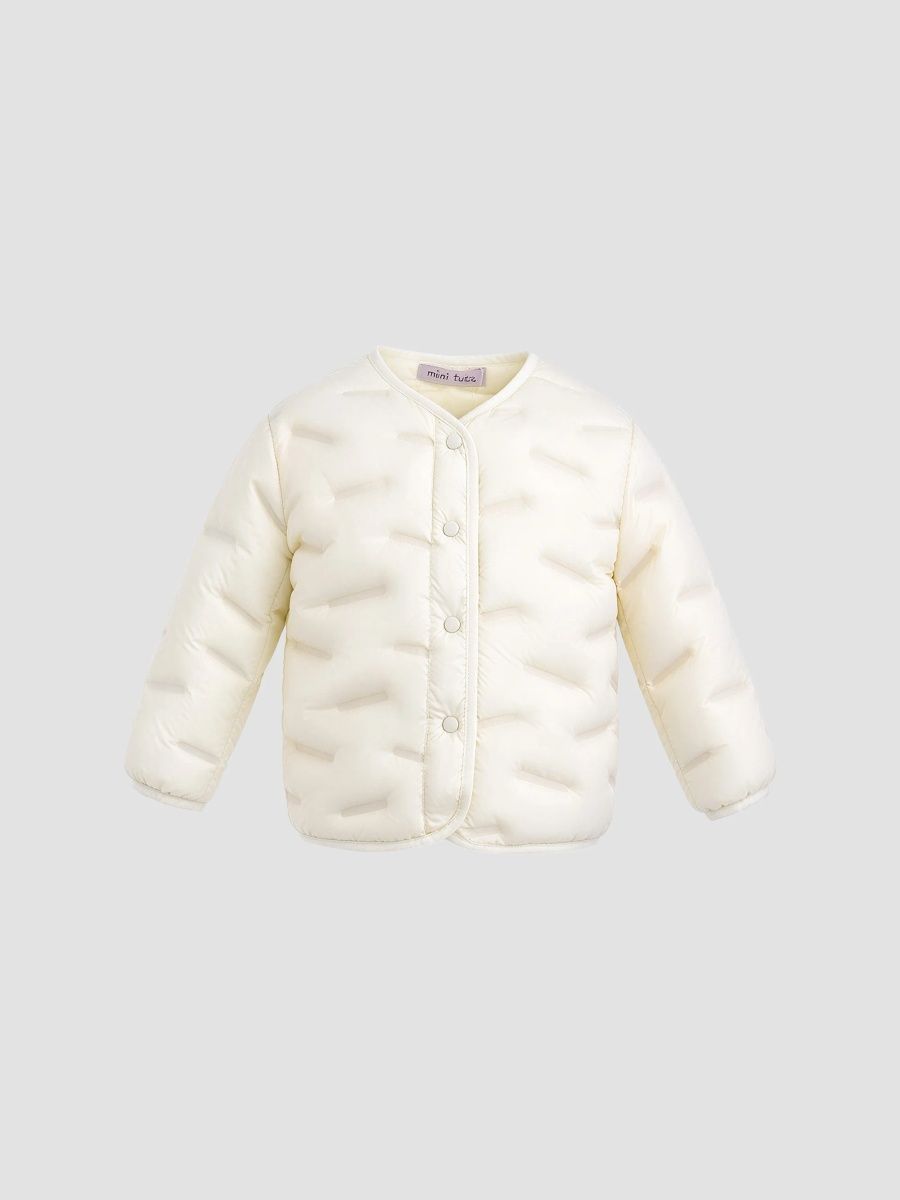 Mimi Tutu Girl's Little Girl's & Girl's Quilted Puffer Jacket - White - Size 4