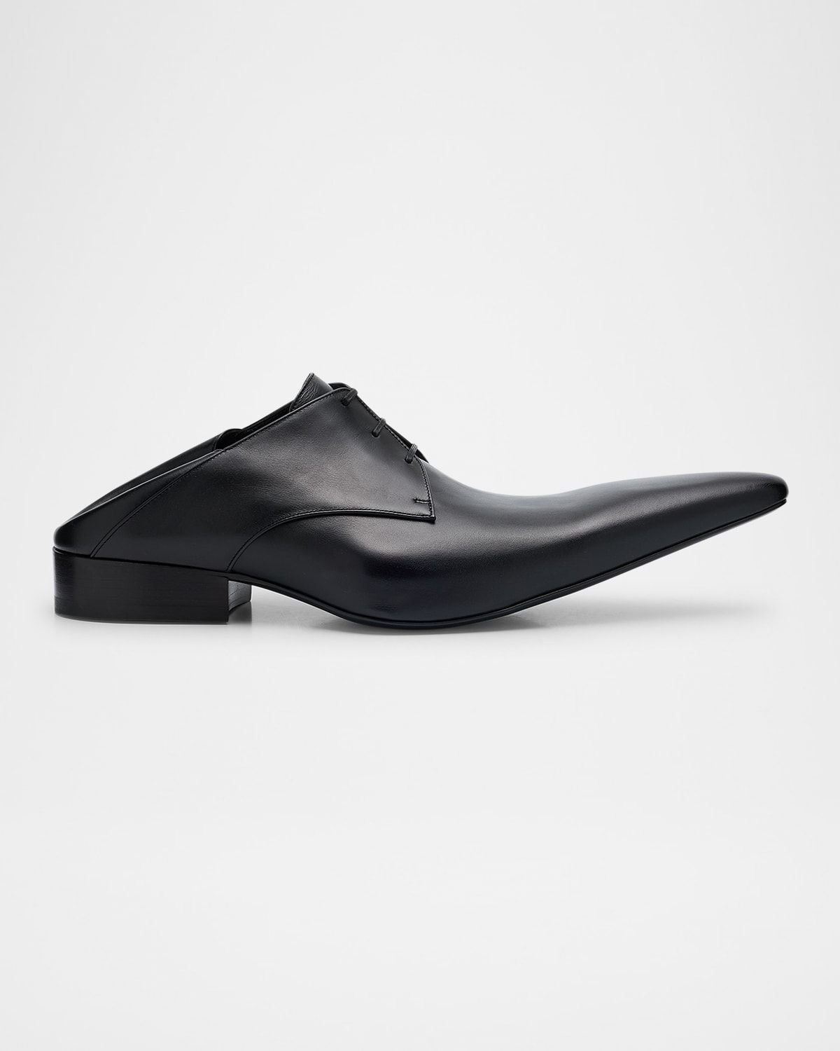 Men & apos;s Opera Calfskin Pointed-Toe Derby Shoes