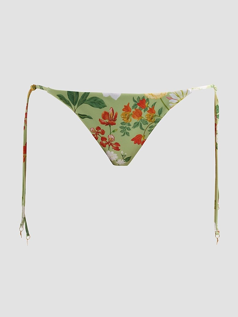 Women's Ammama String Bikini Bottoms - Sage Green - Size Large