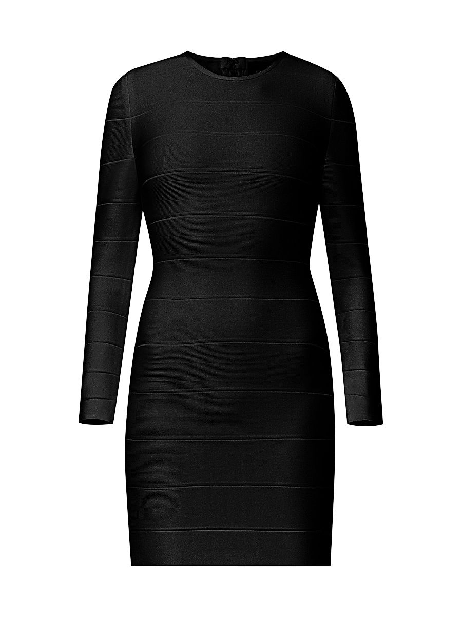 Women's Icon Long Sleeve Dress - Black - Size XL