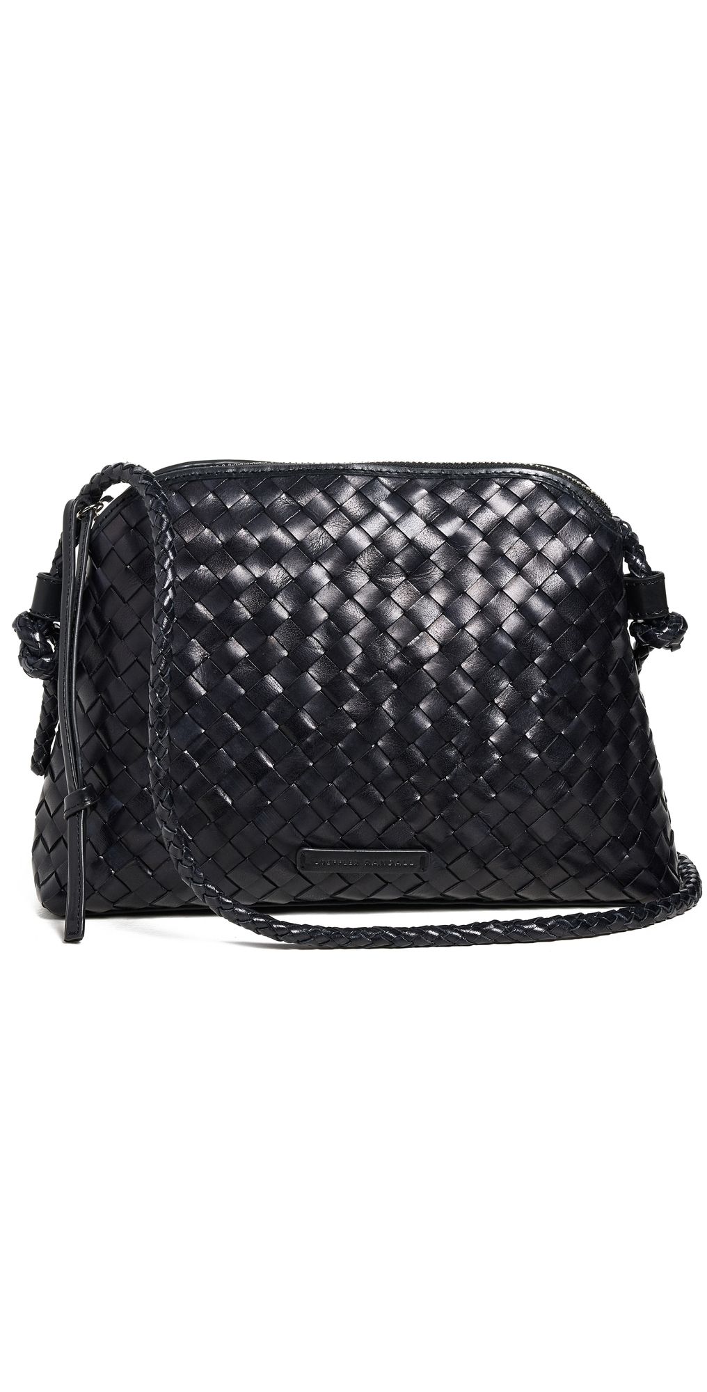 Loeffler Randall Mallory Woven Crossbody Bag Black One Size