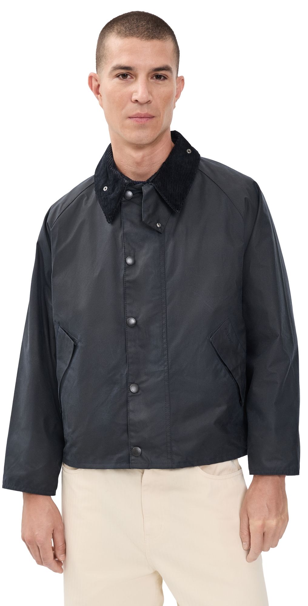 Barbour Transport Wax Jacket Navy 44