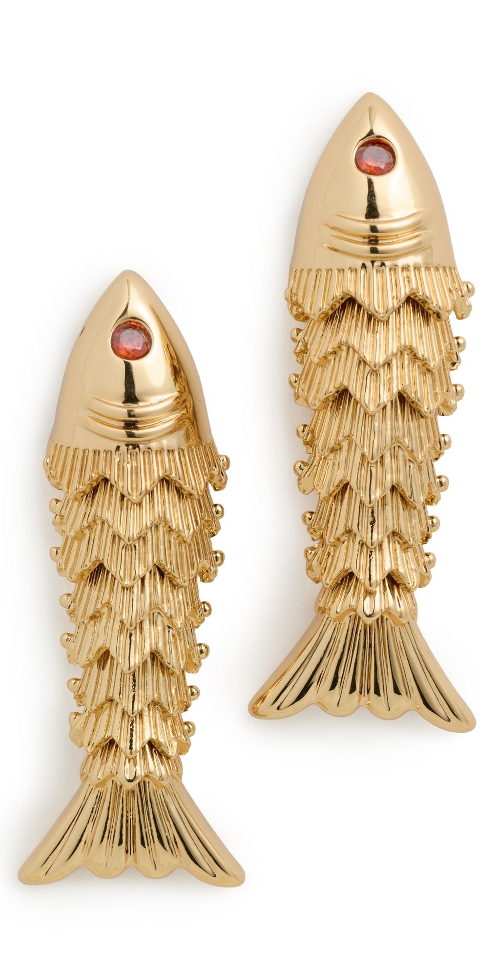 Madewell Madewell x Shopbop Fish Statement Stud Earrings Deep Lagoon One Size