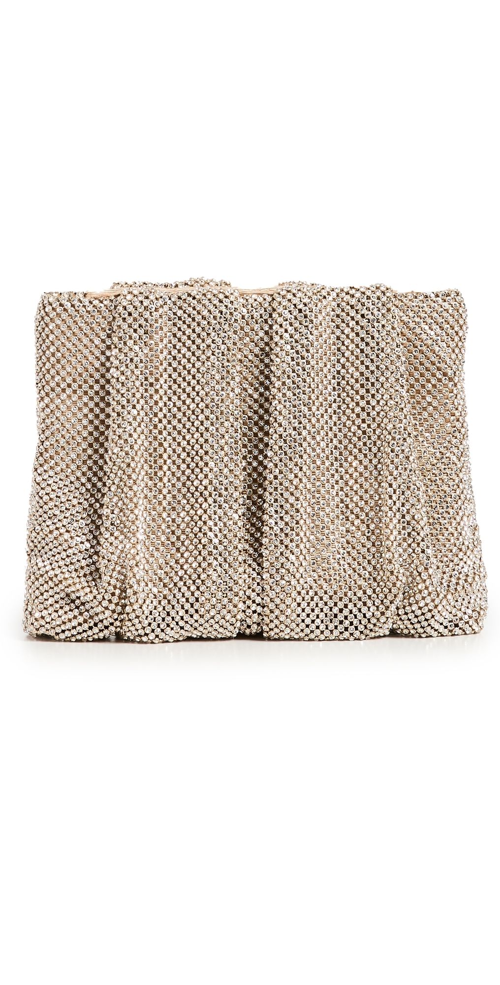 Loeffler Randall Ember Diamante Clutch Gold One Size