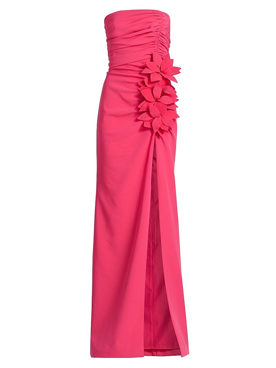 Women's Ruched Strapless Gown - Cherry Blossom - Size 6
