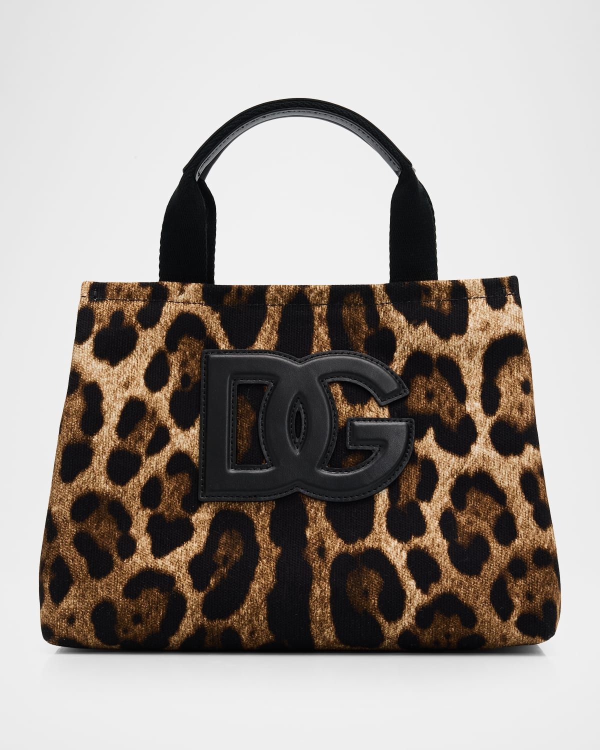 Leo-Print Canvas Shopping Bag
