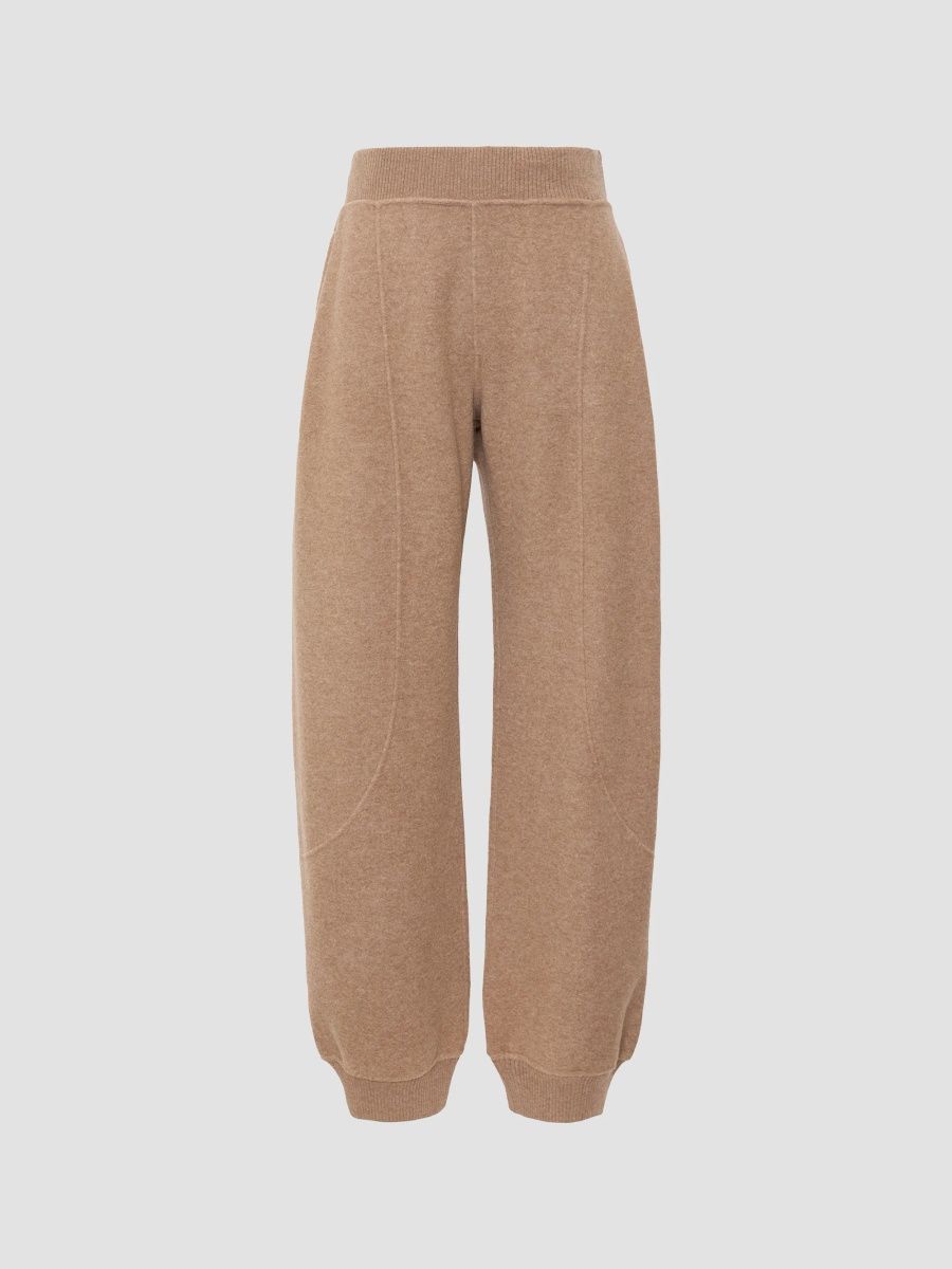 Max Mara Women's Wool and Cashmere Jogging Trousers - Beige - Size 14