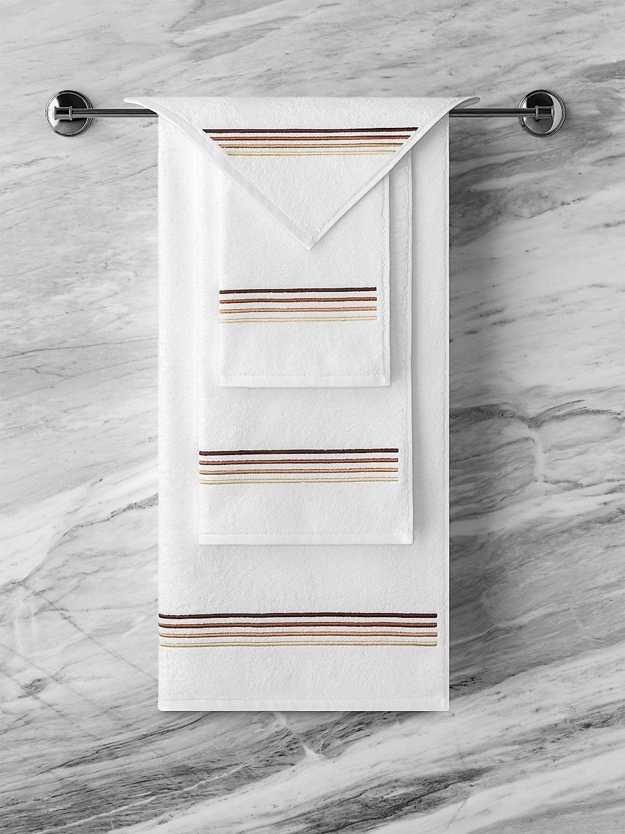 Linary Towel Collection - White Coffee - Size Bath Towel