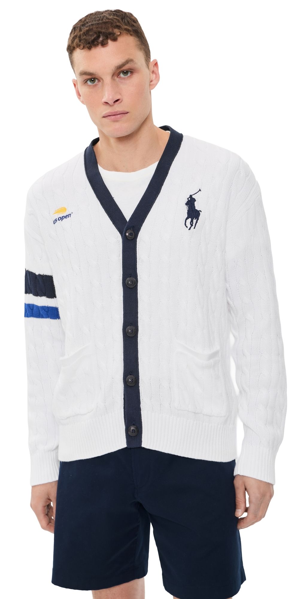 Polo Ralph Lauren Polo Ralph Lauren x US Open Cardigan Ceramic White Multi XXL