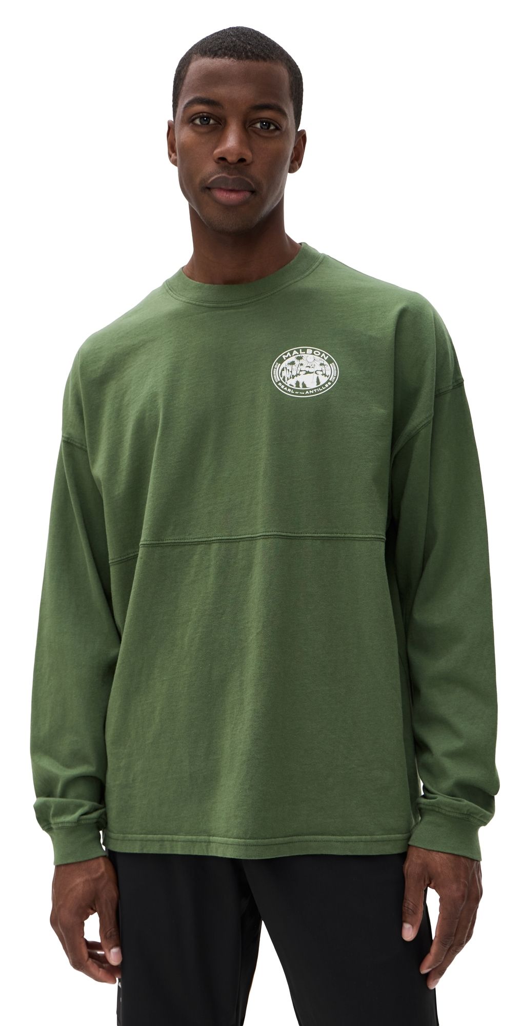 Malbon Horizon Tee Olivine L