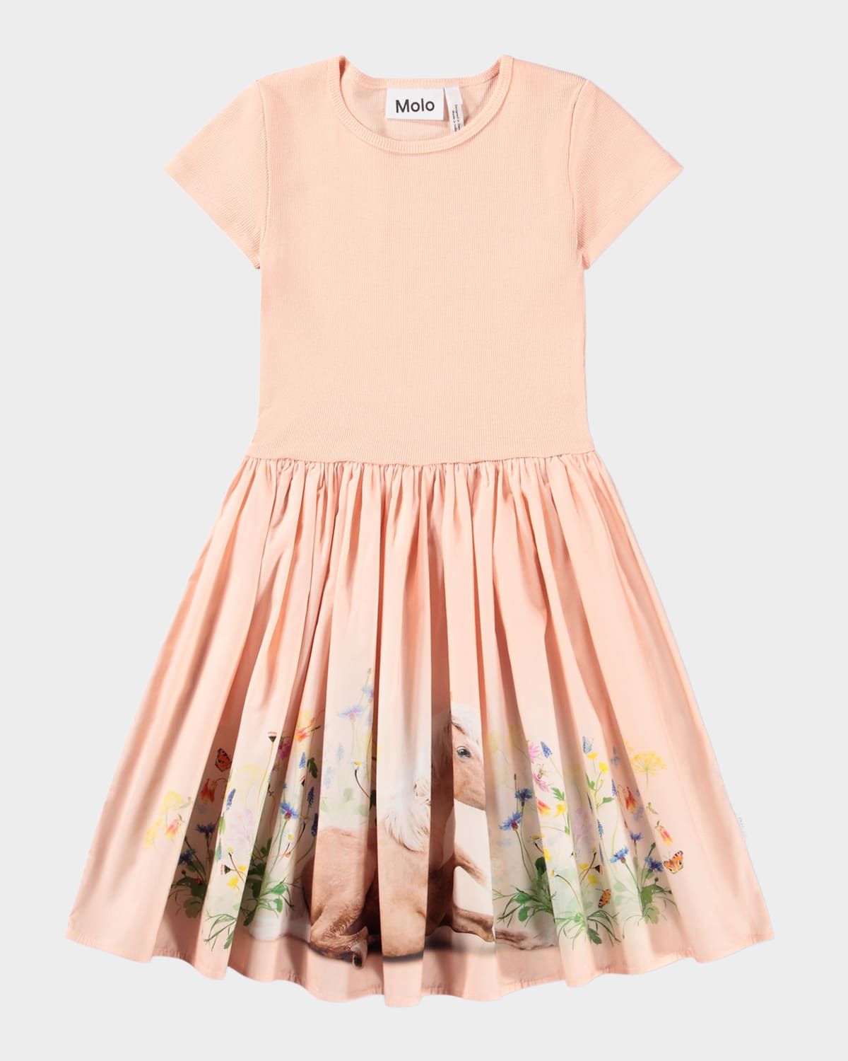 Girl & apos;s Cissa Short-Sleeved Organic Cotton Dress, Size 7-12