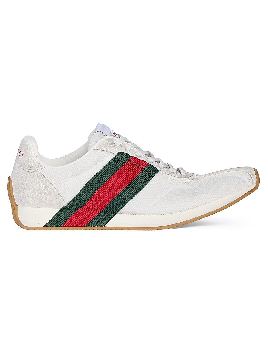 Women's Gucci Tempo Low-Top Sneakers - Grey White - Size 11