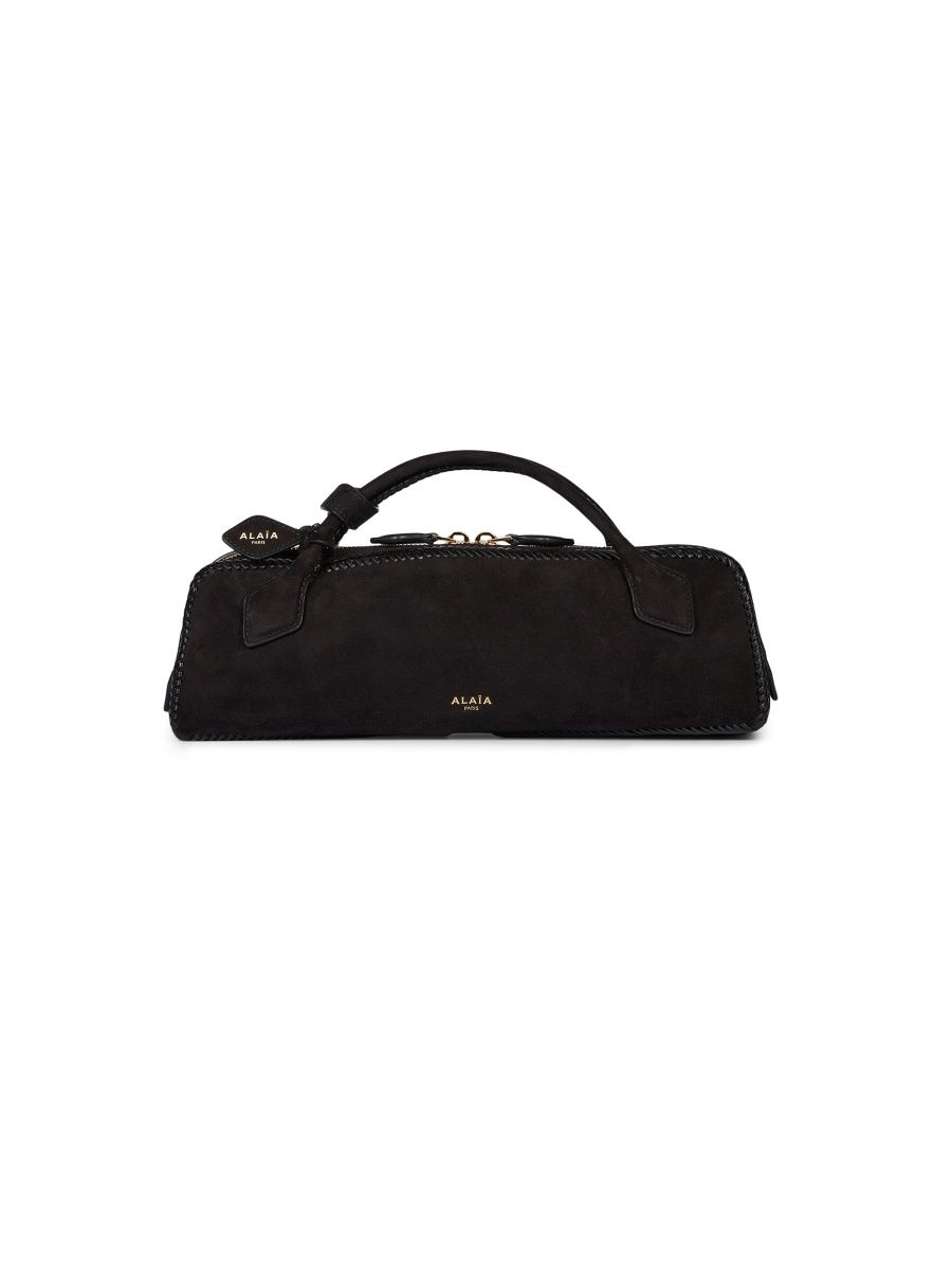 ALAÏA Women's Suede Clutch - Noir