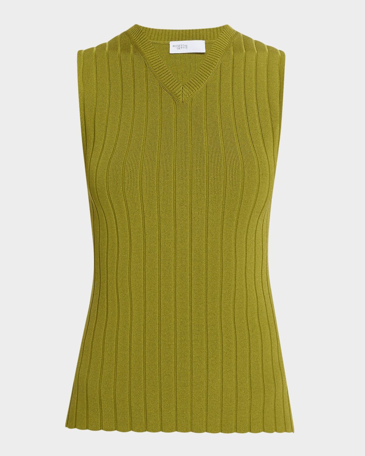 Rib Knit Sweater Vest