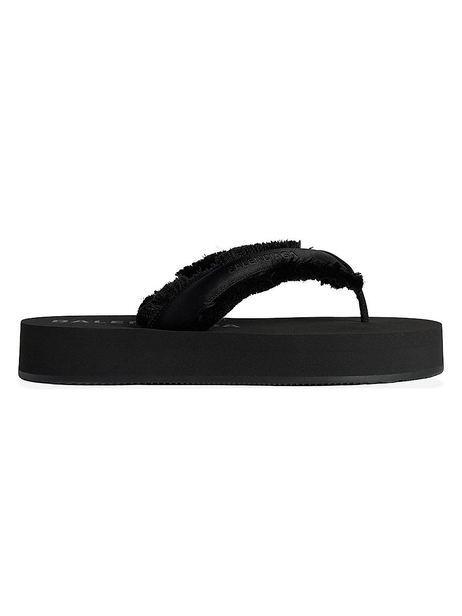 Women's Jet Lag Thong Sandals - Black - Size 5