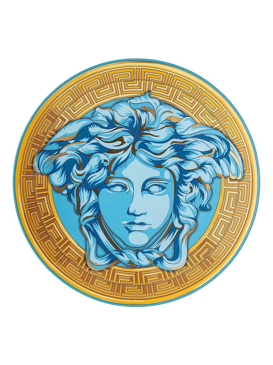 Rosenthal Meets Versace Medusa Amplified Multicolor Porcelain Service Plate
