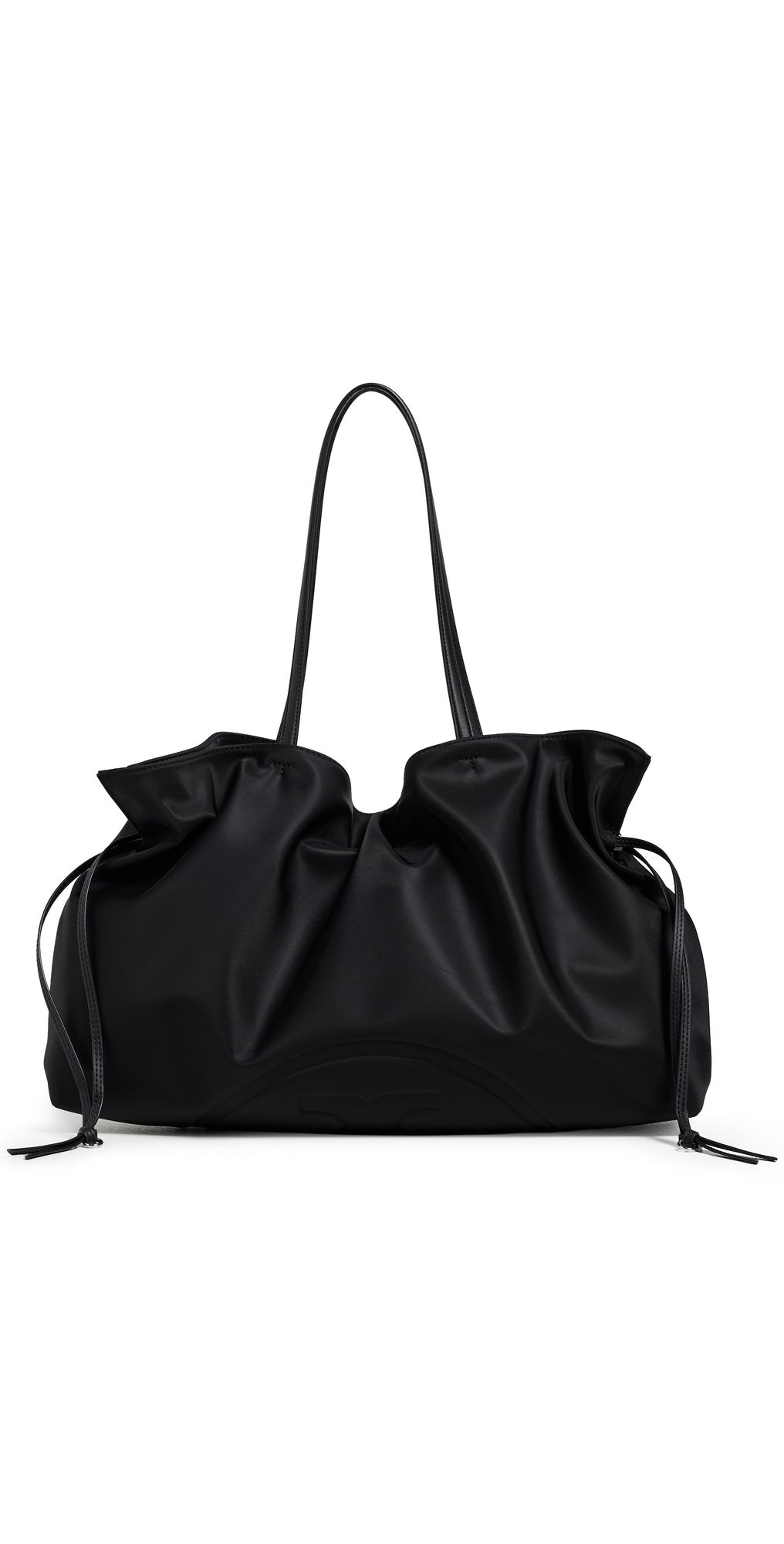 Tory Burch Ella Nylon Drawstring Tote Black One Size