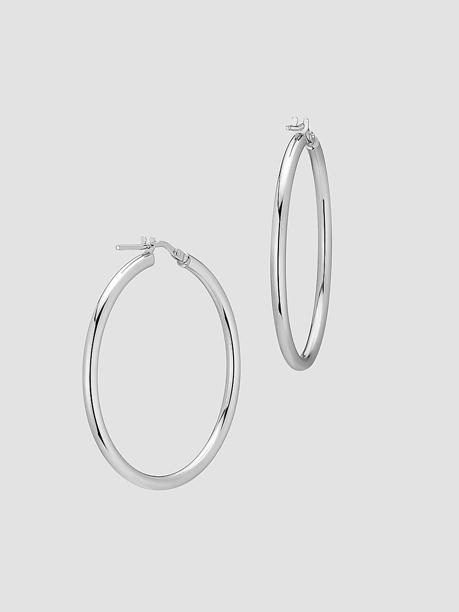 Women's Mini Everyday Hoops in Sterling Silver - Silver