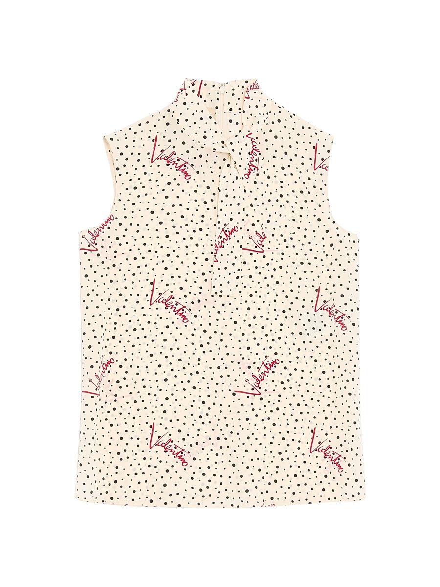 Women's Plus Bubble Top - Vanilla Multicolor - Size 4