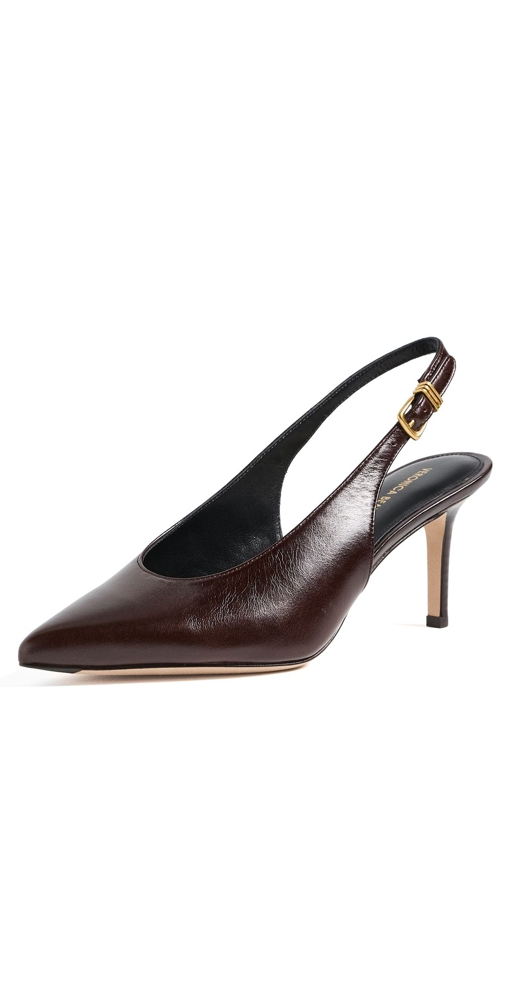 Veronica Beard Luciana Slingback Heels Burgundy 6