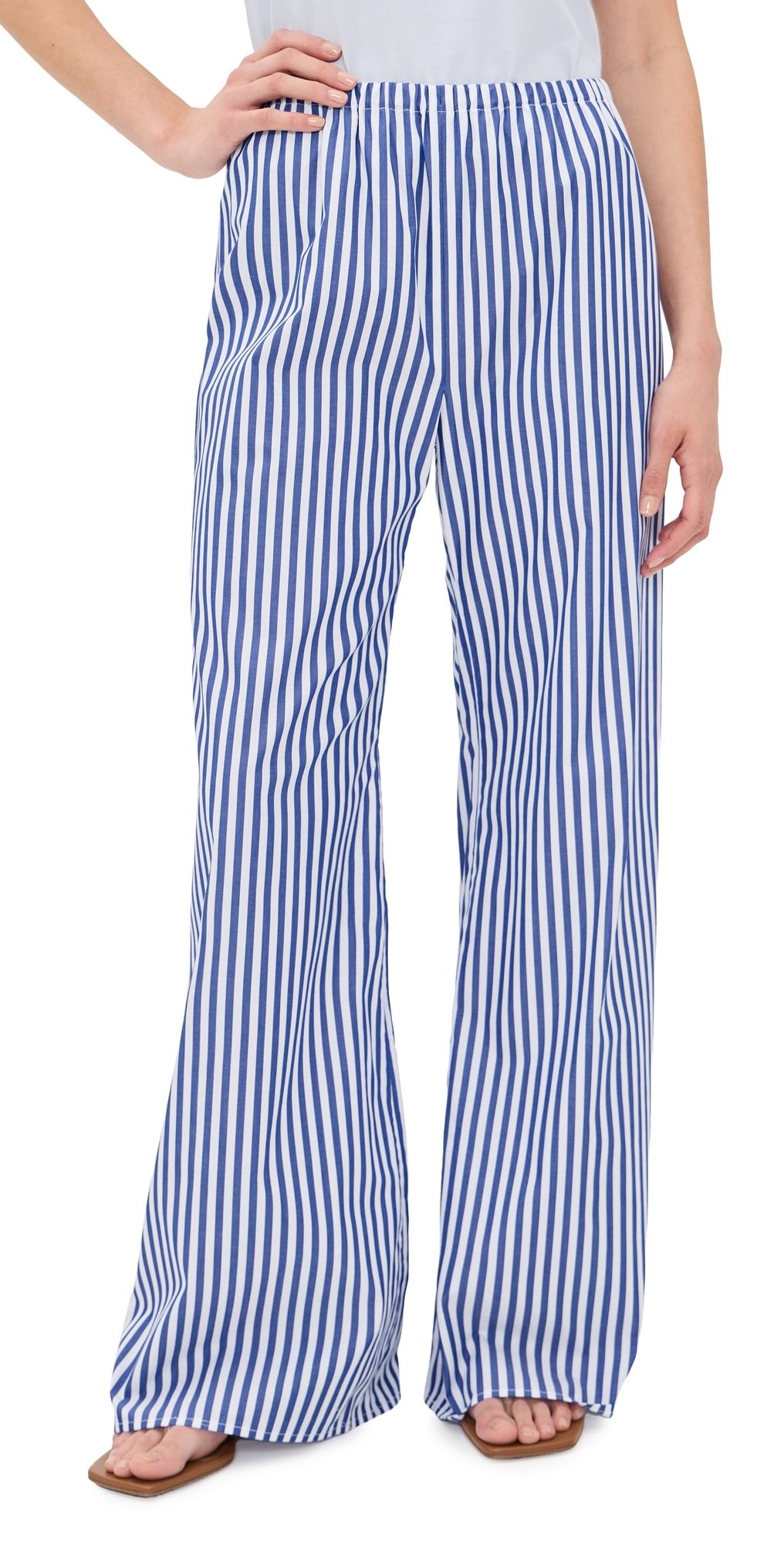 La Ligne Striped Pants Cobalt/White XL