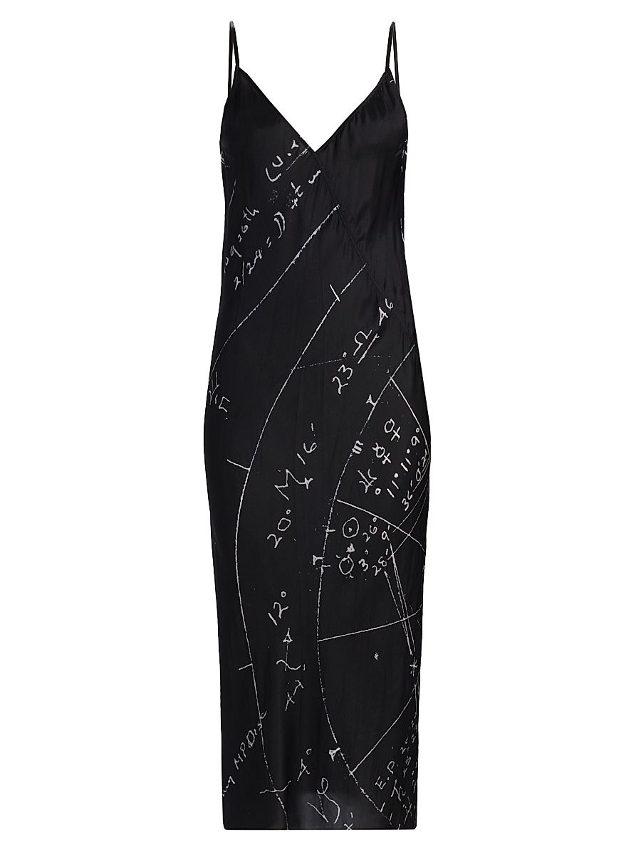Women's Natal Chart Print Slip Dress - Black Milk - Size 8