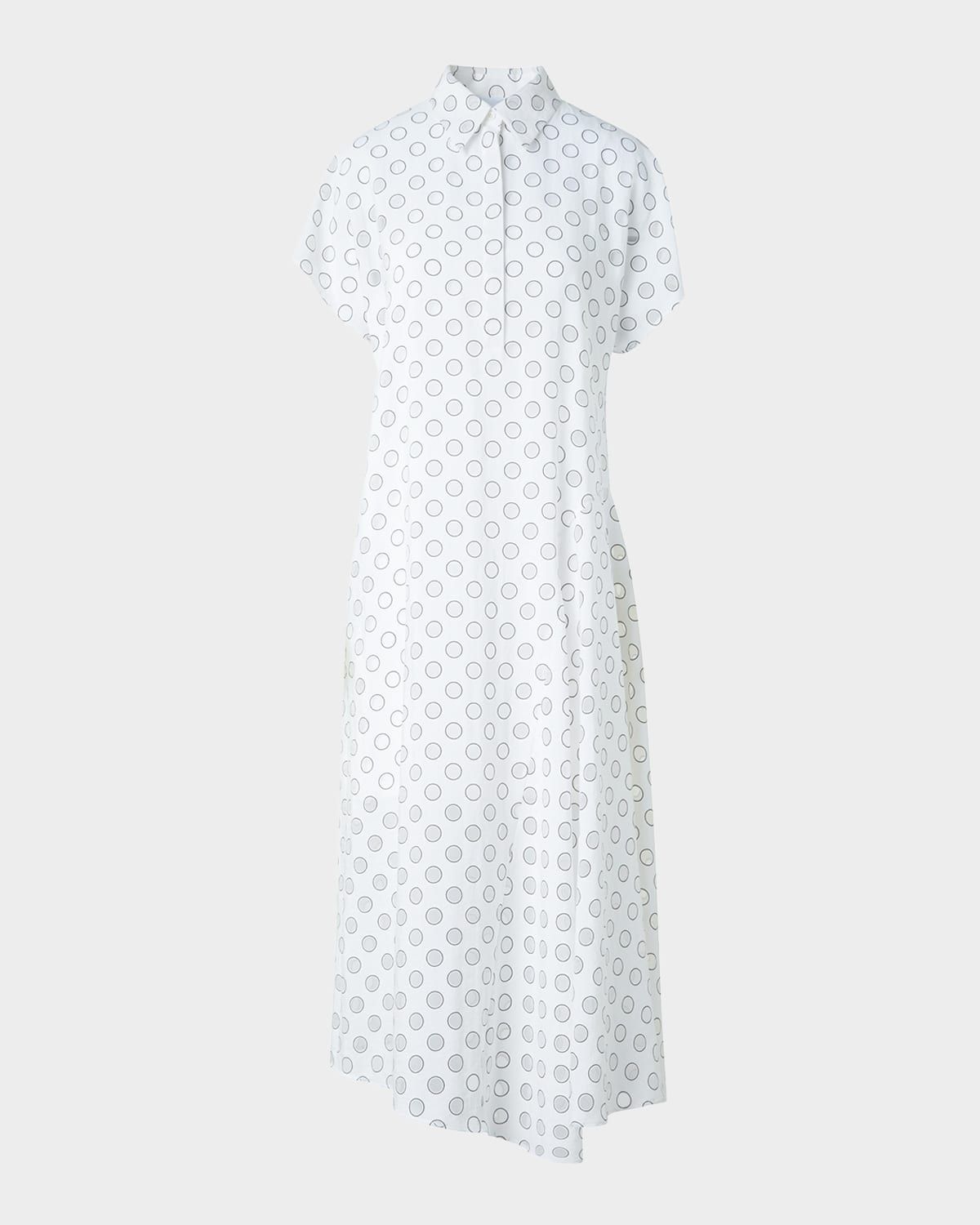 Polka Dot Polo Shirtdress