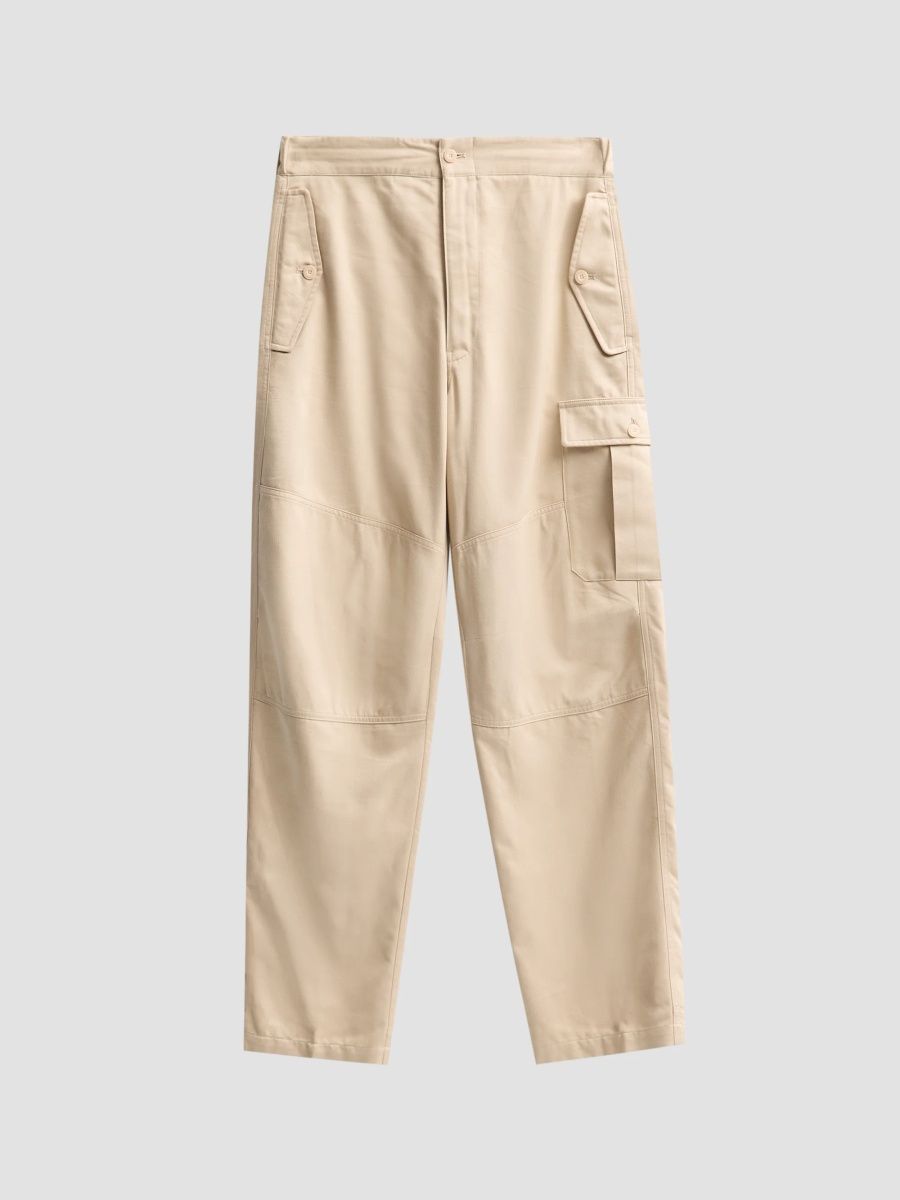 Ralph Lauren Purple Label Men's Silk Gabardine Cargo Pants - Limestone - Size 38