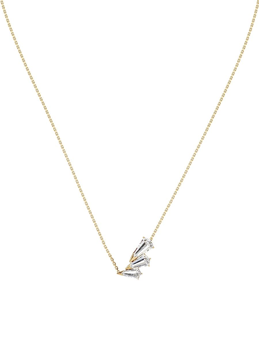 Women's Phoenix 18K Yellow Gold & 1.62 TCW Lab-Grown Diamond Wing Pendant Necklace - Yellow Gold