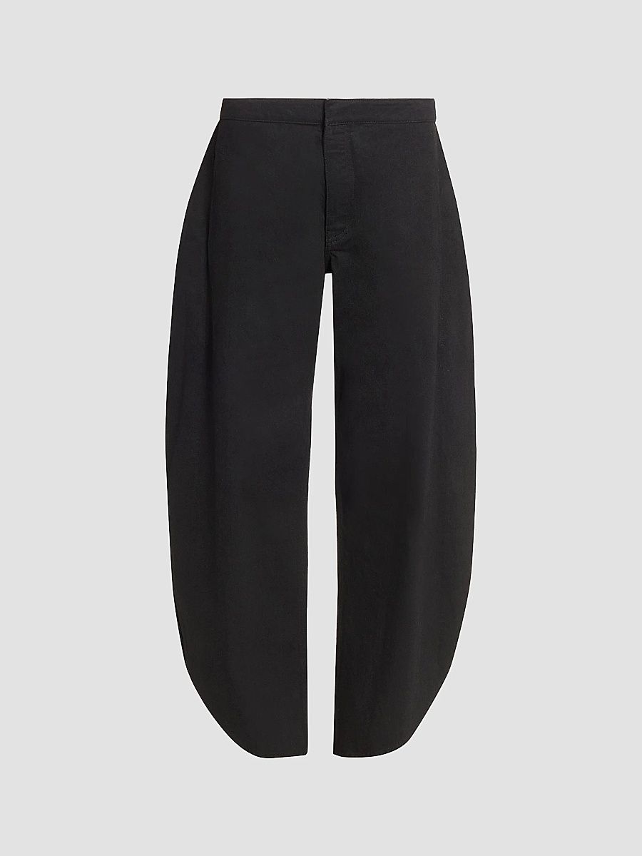 ALAÏA Women's Cotton Petal Pants - Noir Alaia - Size 10