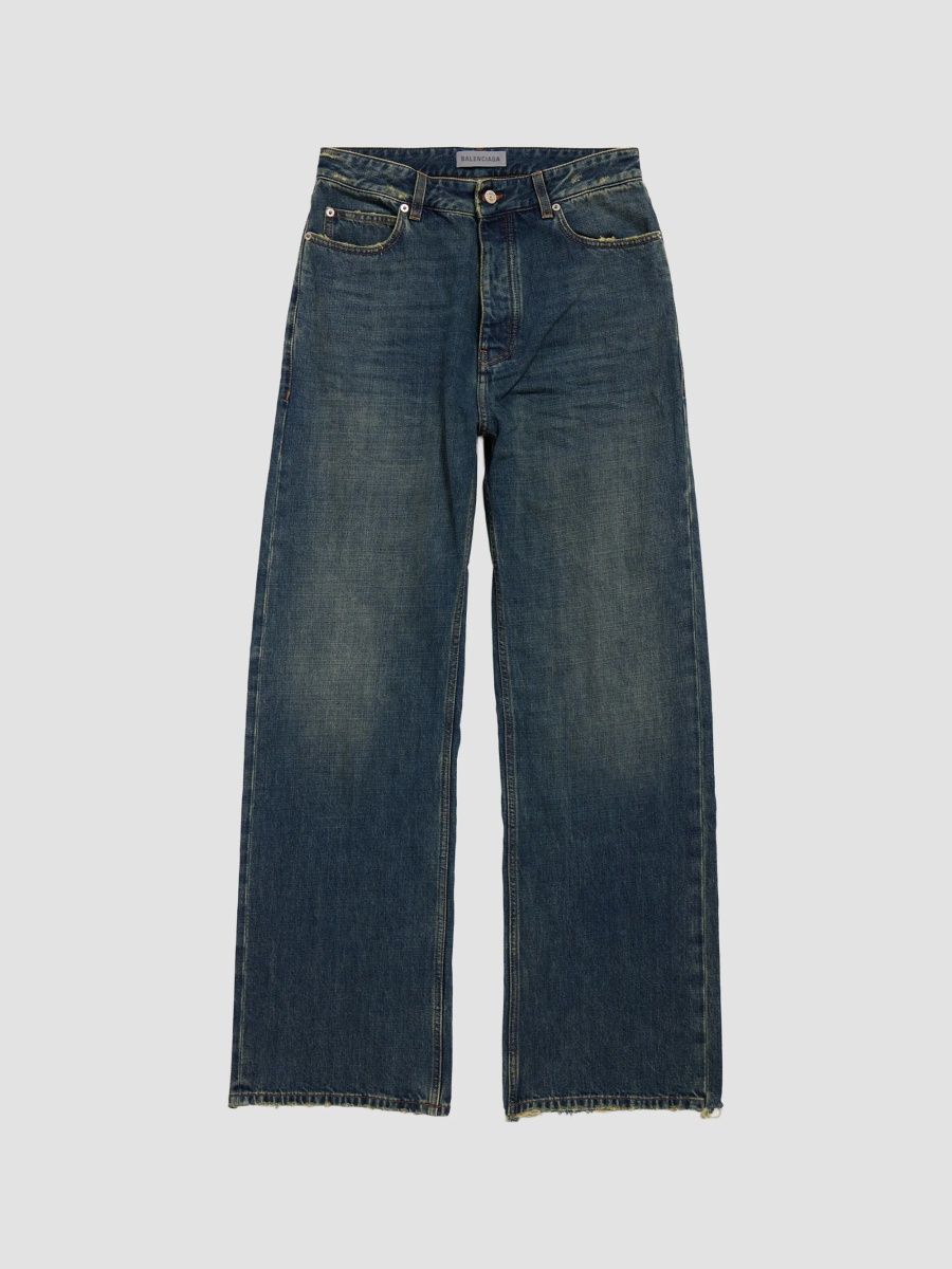 Balenciaga Men's Regular Fit Jeans - Vintage Blue - Size 34