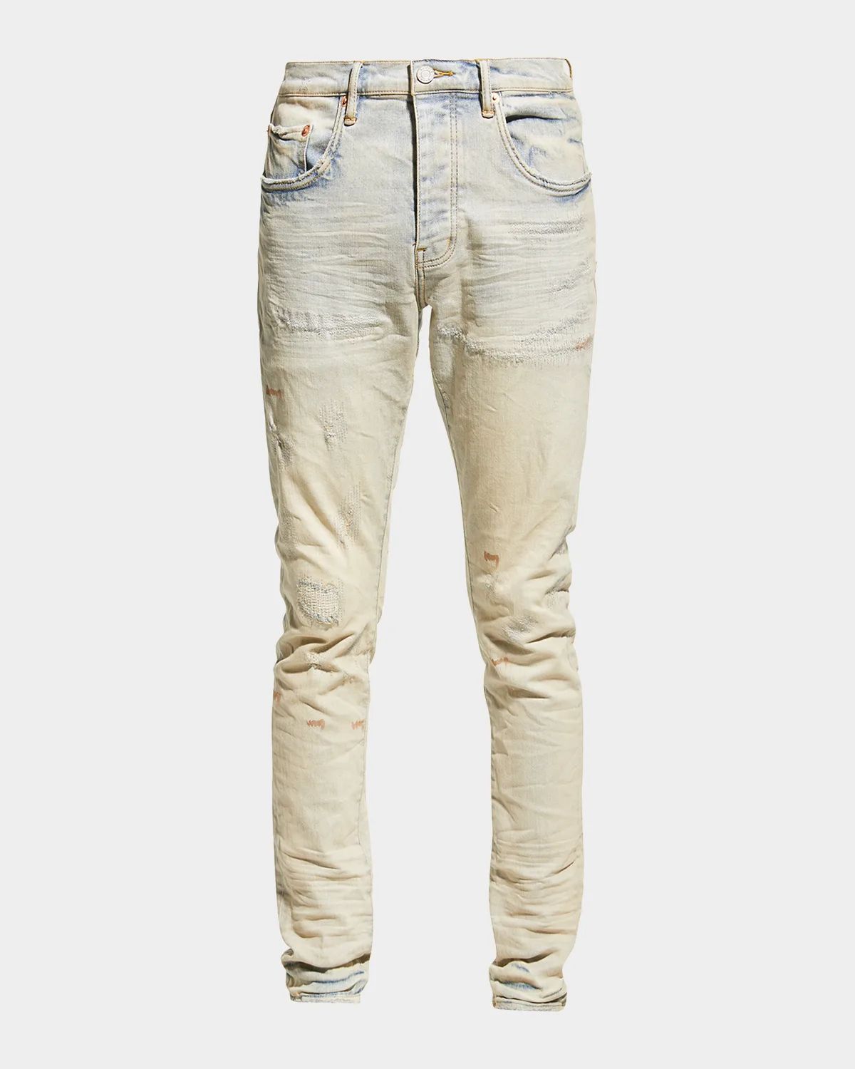 Men & apos;s P001 Superlight Oil Repair Skinny Jeans