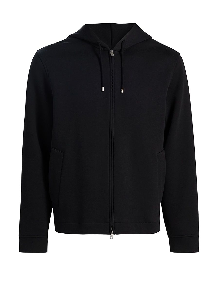 Men's Full-Zip Hoodie - Black - Size XXL