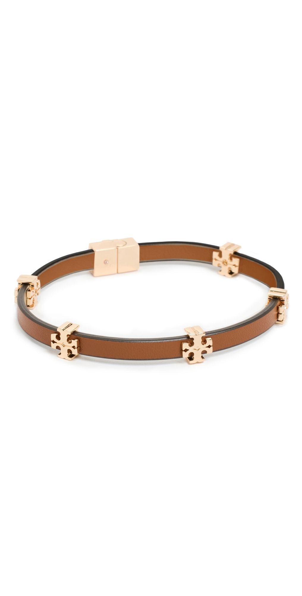 Tory Burch Icon Bio Bracelet Tory Gold/Classic Chestnut S/M