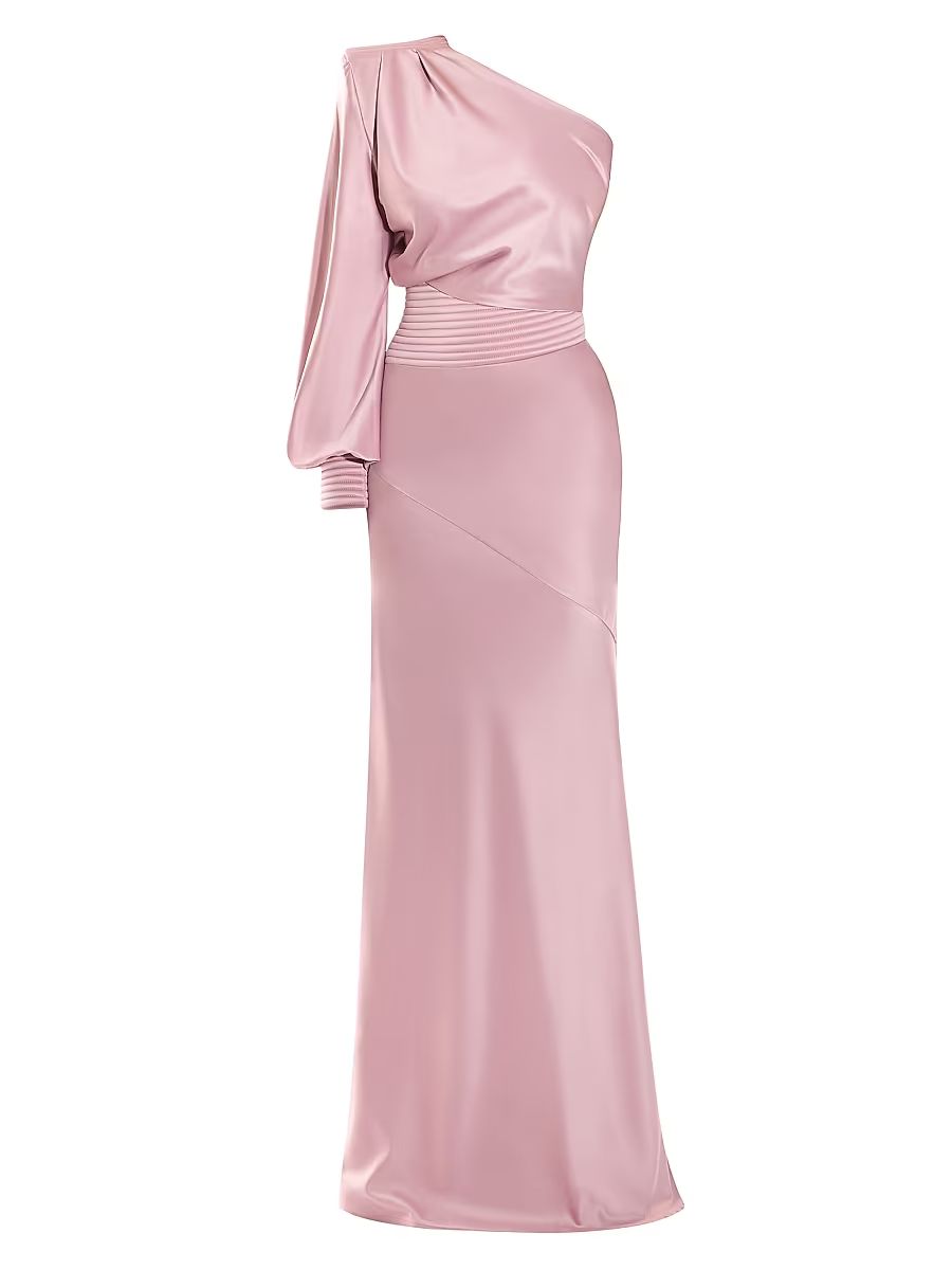 Zhivago Women's Don't Look Now One-Shoulder Gown - Blush - Size 6