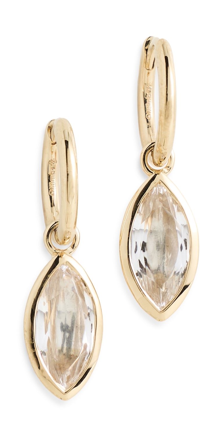 Otiumberg Marquise Quartz Drop Earrings Gold One Size