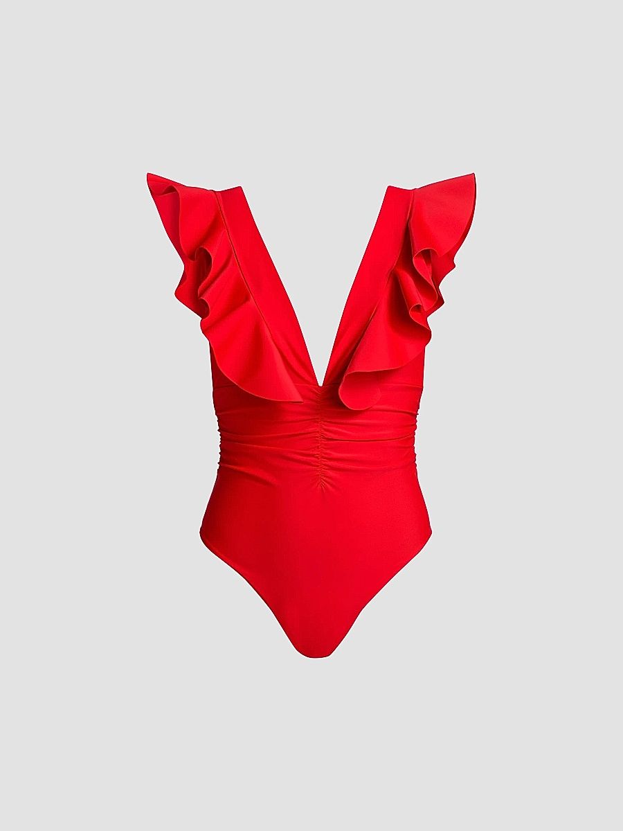 Ramy Brook Women's Kaye One-Piece Swimsuit - Flame - Size Large