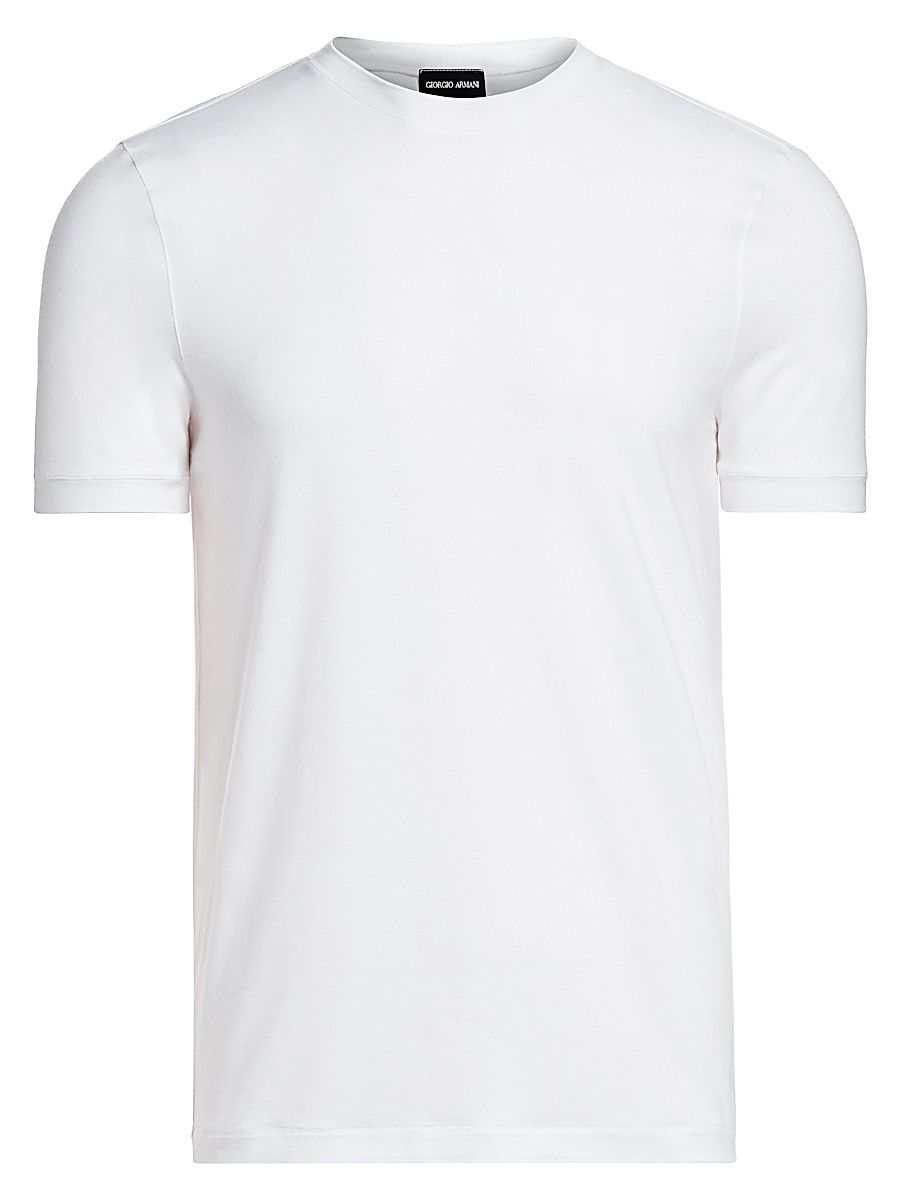 Men's Basic Crewneck Tee - White - Size 46