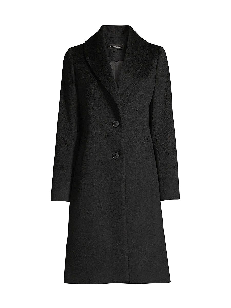 Sofia Cashmere Women's Wool-Blend Coat - Black - Size 8