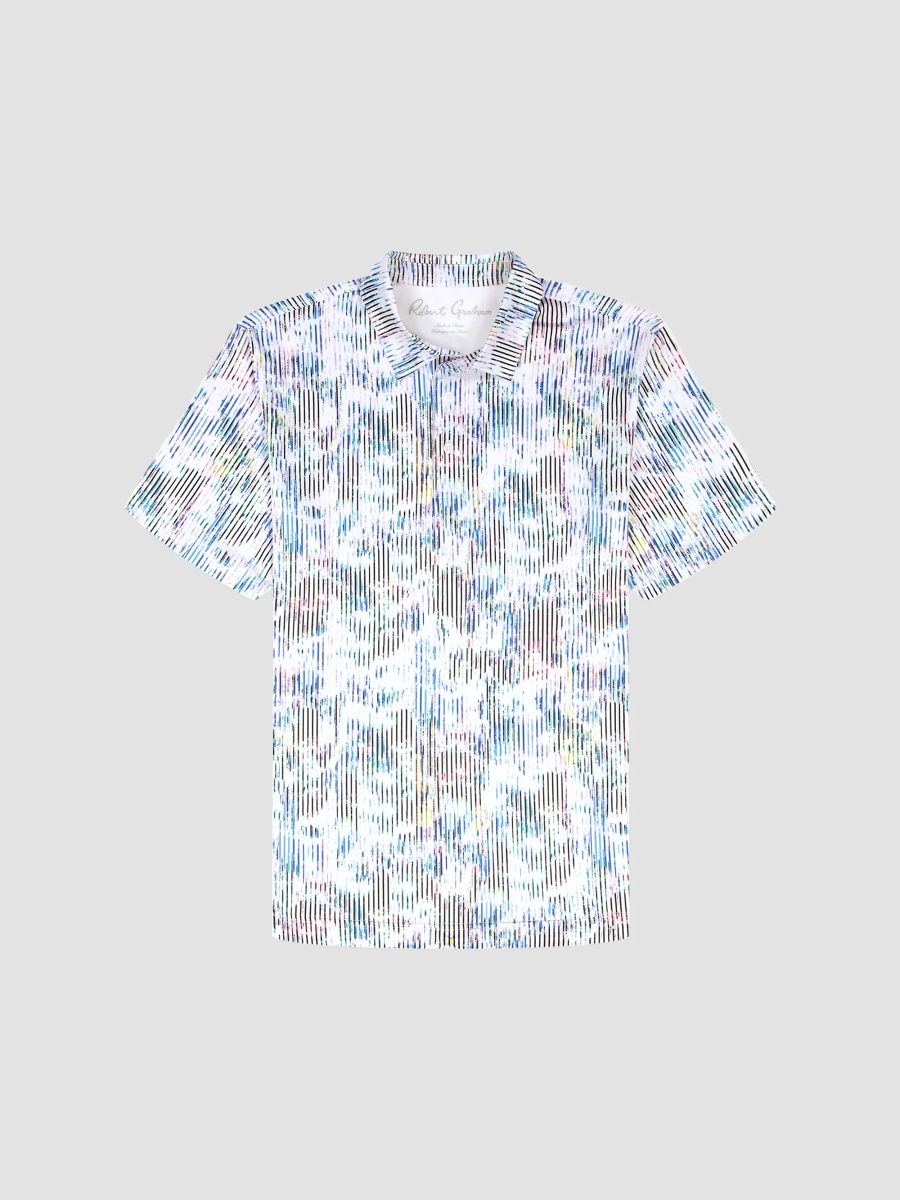 Robert Graham Men's Clyne Printed Short-Sleeve Shirt - Multi - Size Small