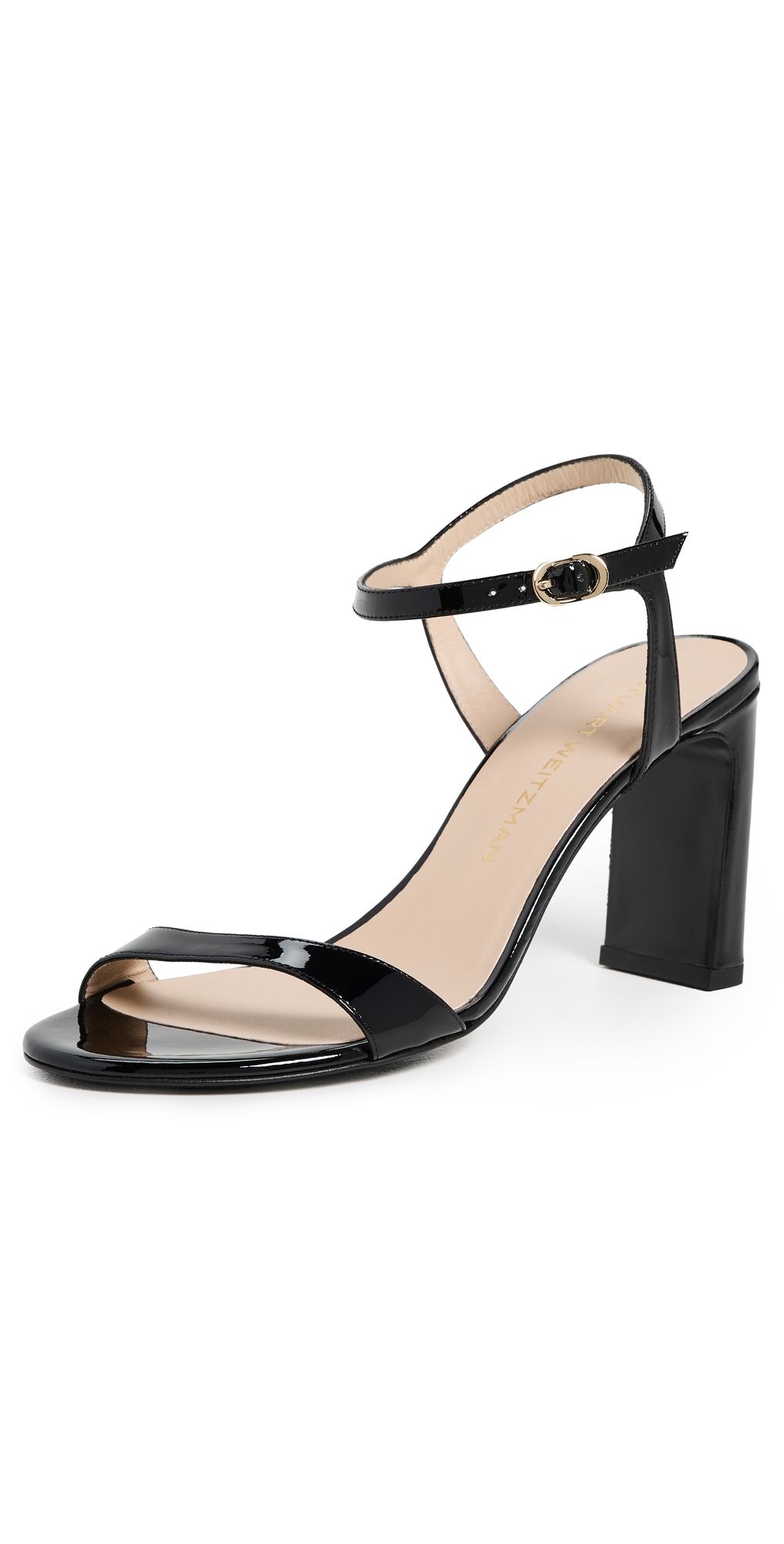 Stuart Weitzman Babette Heeled Sandals Black 10