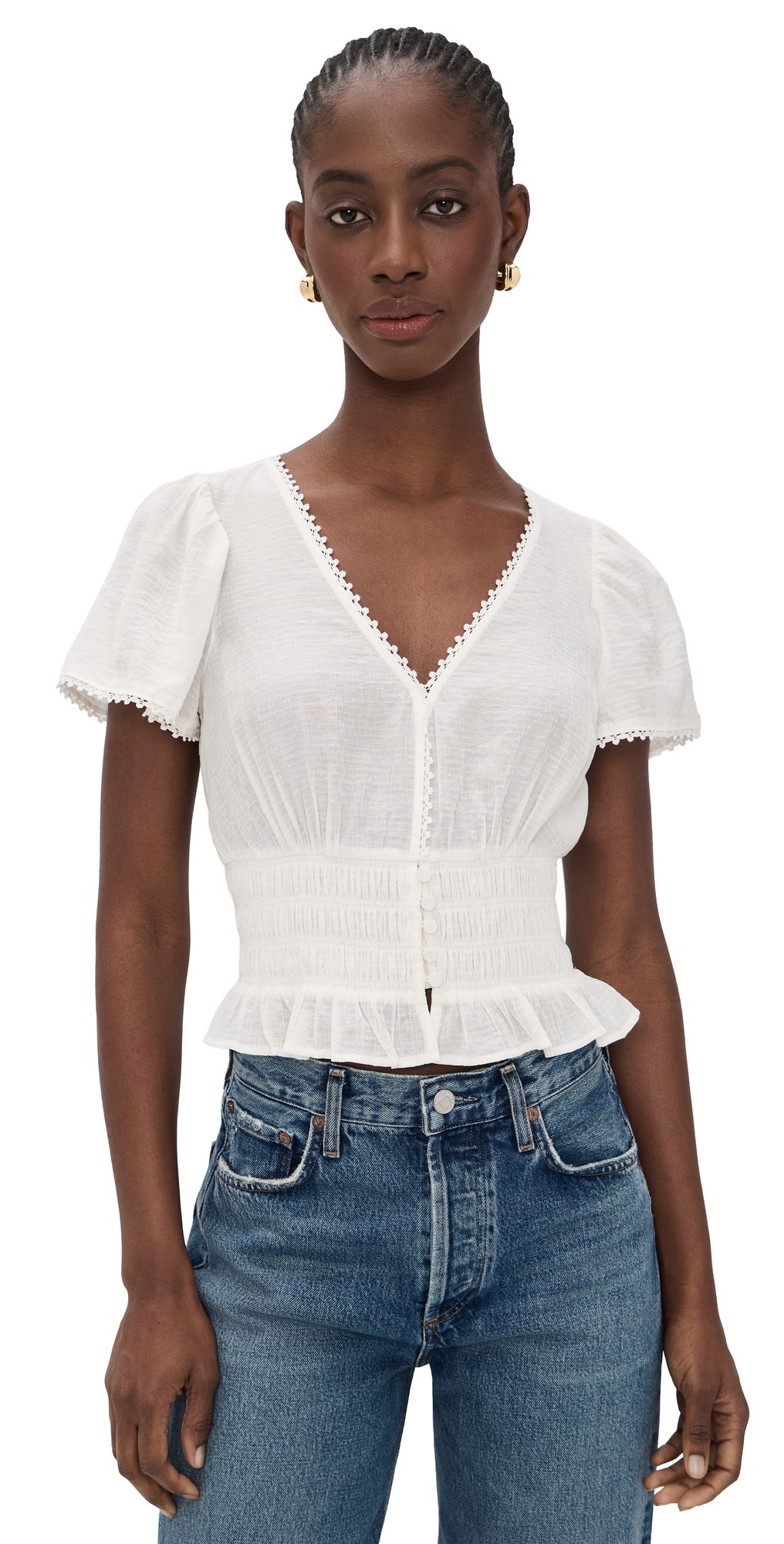 PAIGE Rive Top White XXS