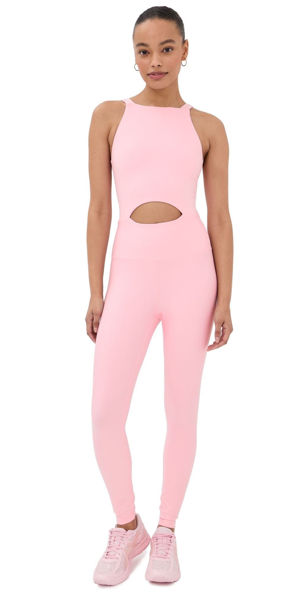 Year of Ours Recycled Cut Out Jumpsuit Strawberry Cream L