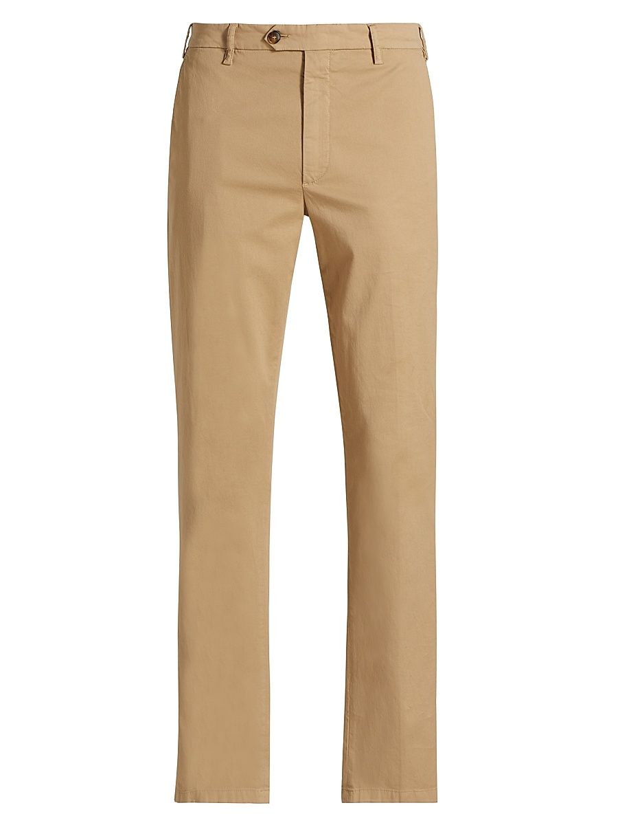 Men's Chino Stretch-Cotton Pants - Tan - Size 36