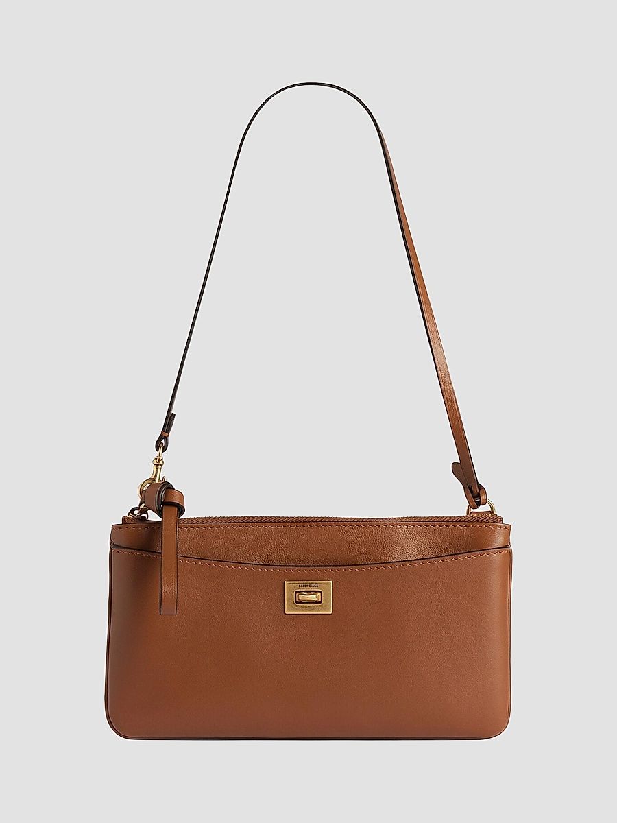 Balenciaga Women's Rodeo Phone Pouch - Brown Gold