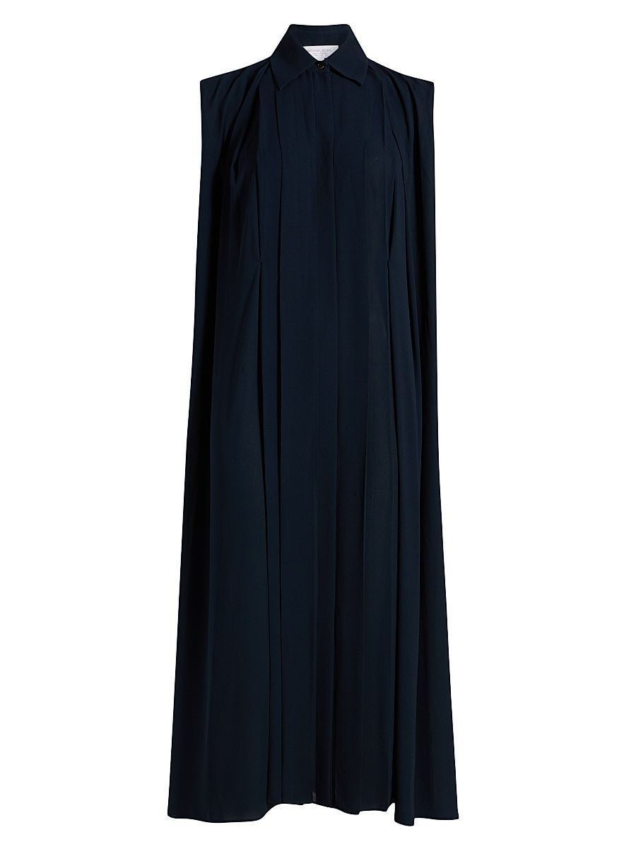 Women's Cap-Sleeve Shirtdress - Midnight - Size Medium